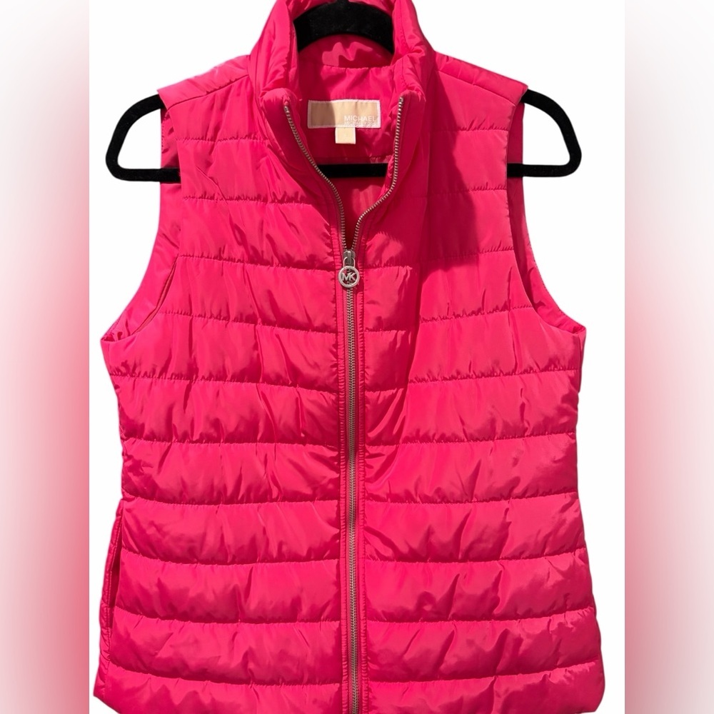 Michael Kors Fuchsia Puffer Vest‎
